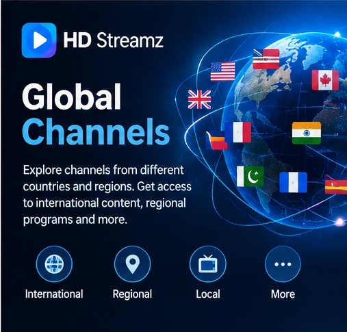 Global channels of HD streamz